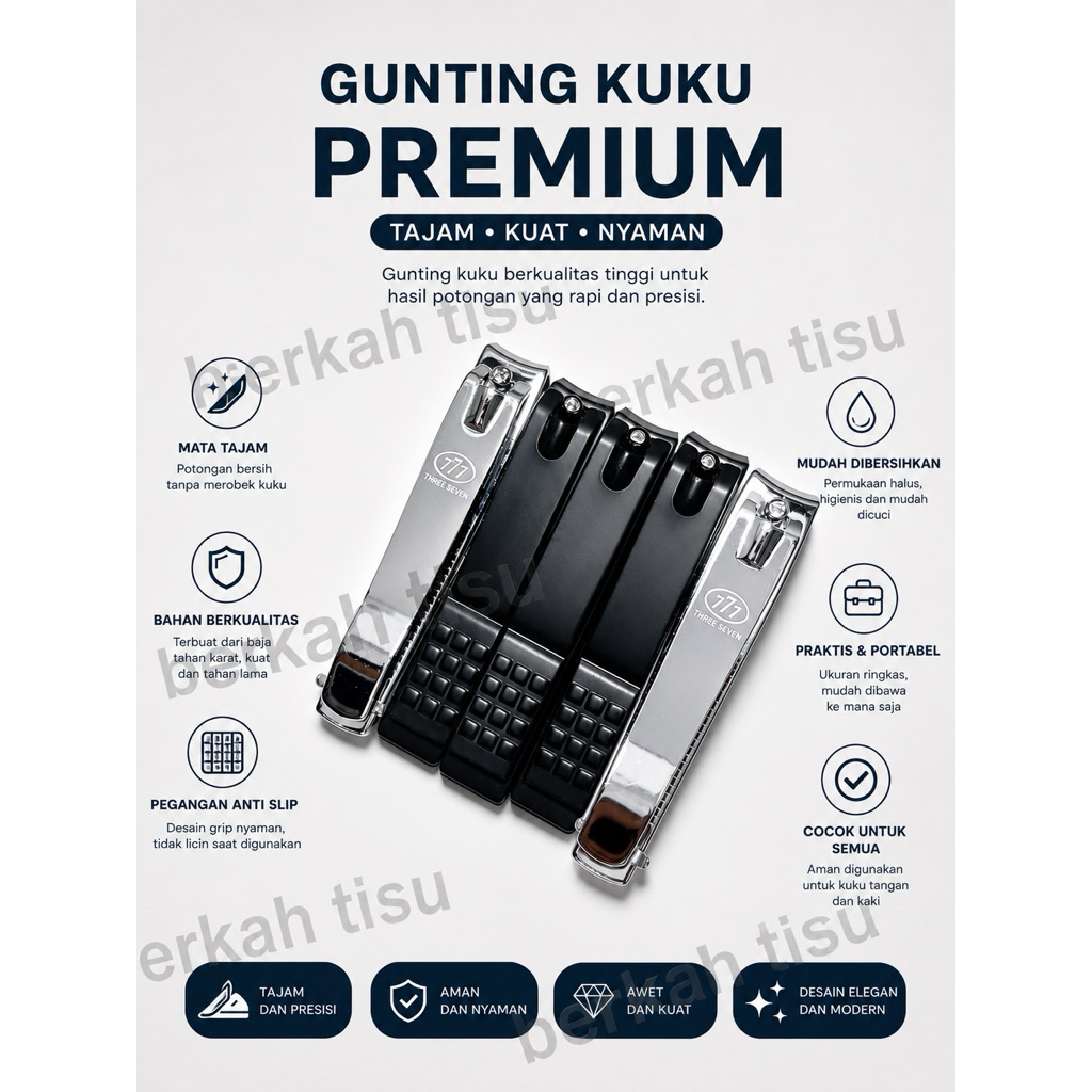 Gunting Kuku HITAM BESAR Baja Ringan Mm