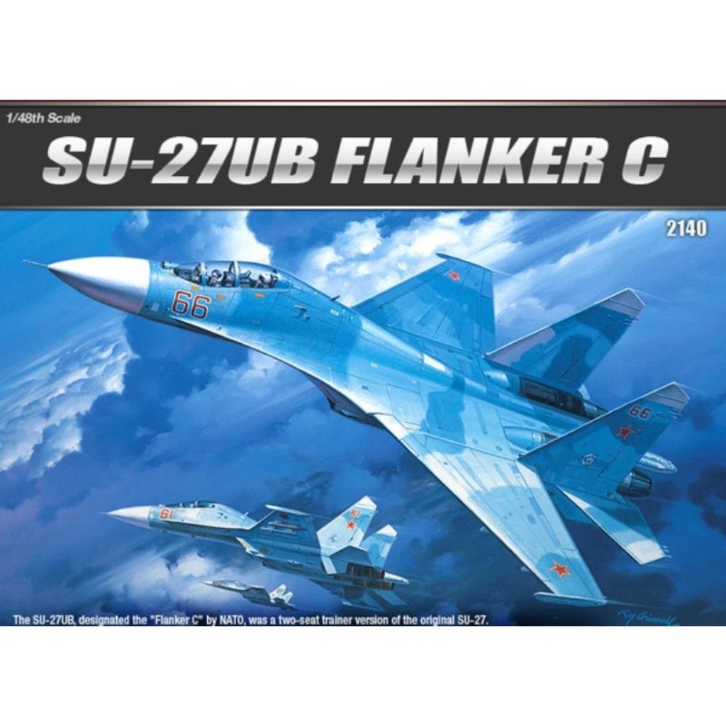 model kit academy sukhoi su-27ub flanker c