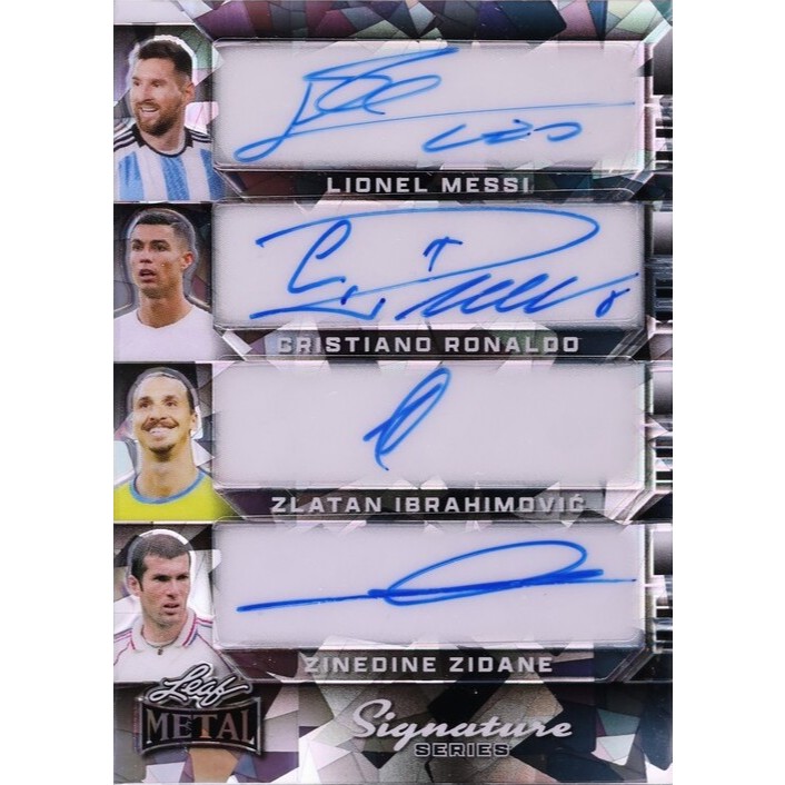 Fullprint Replica Kartu Mainan Anak Jadul Bola tanda tangan messi, ronaldo, ibra, zidane