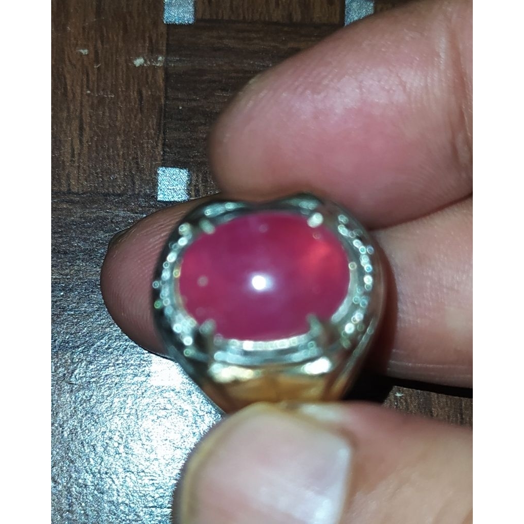 Natural Ruby Star Corundum Origin Mozambik Top Kristal Elegance Comfortable