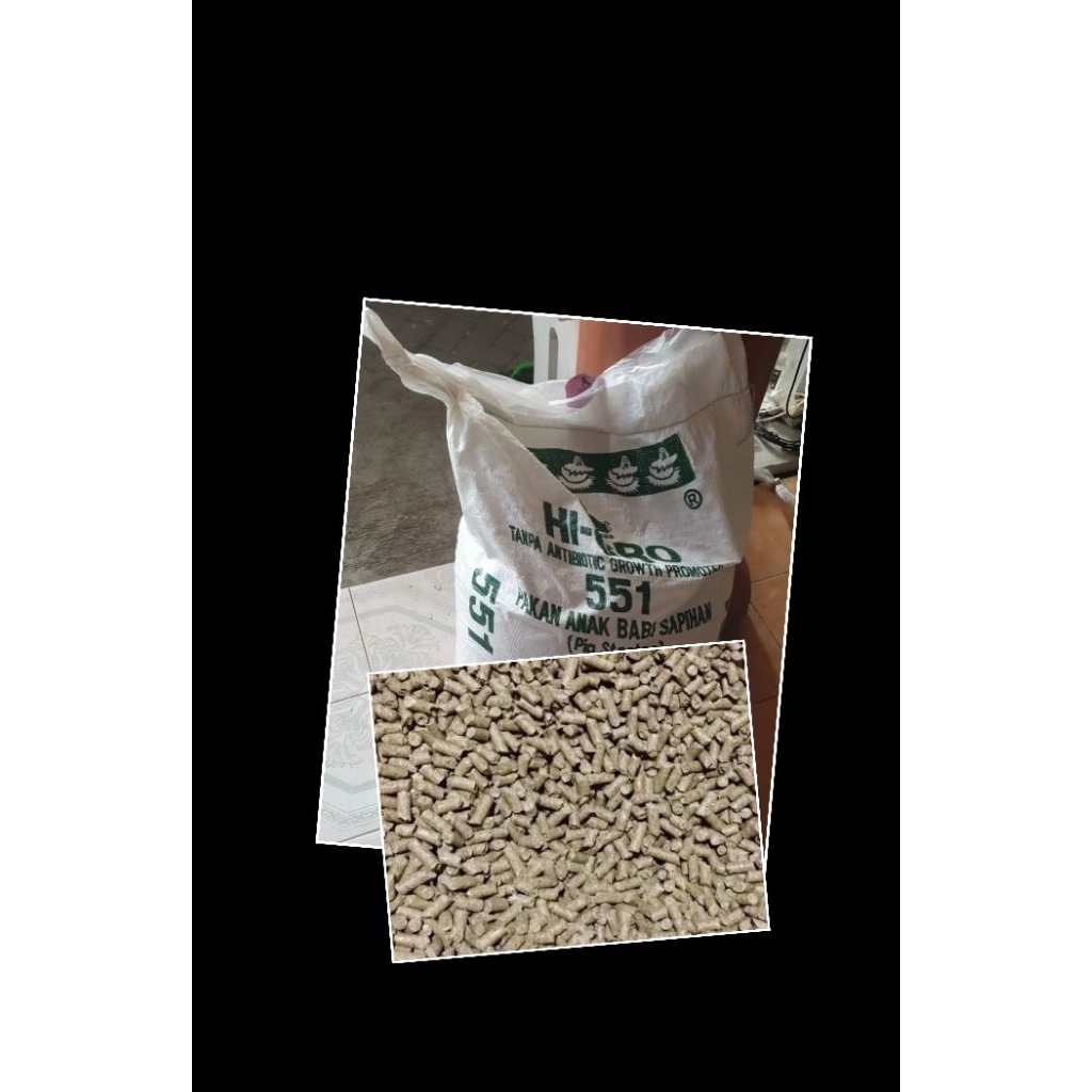 551 -pur pakan babi pelet pakan hewan 5 kg