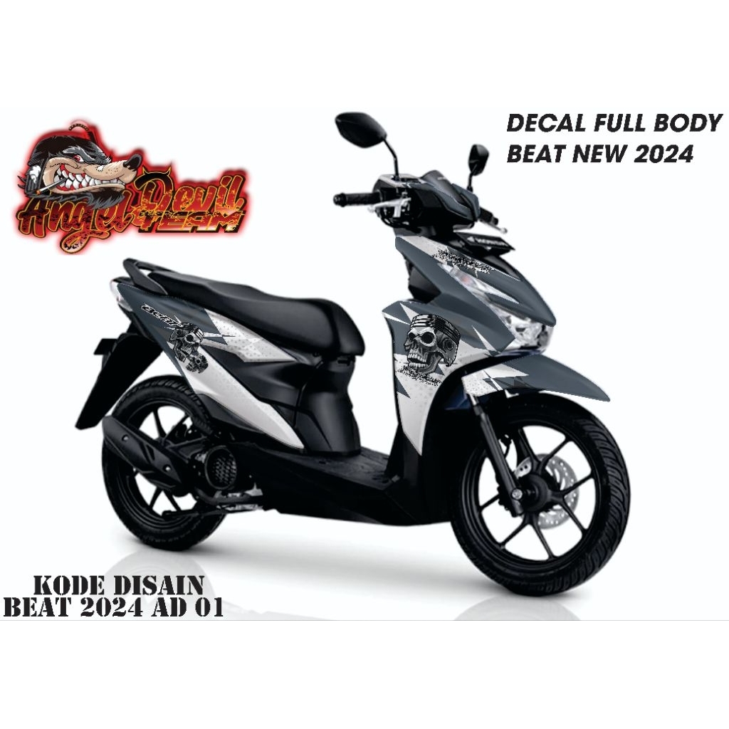 Decal Sticker Motor Beat 2024,Mengkilat Dan Doff