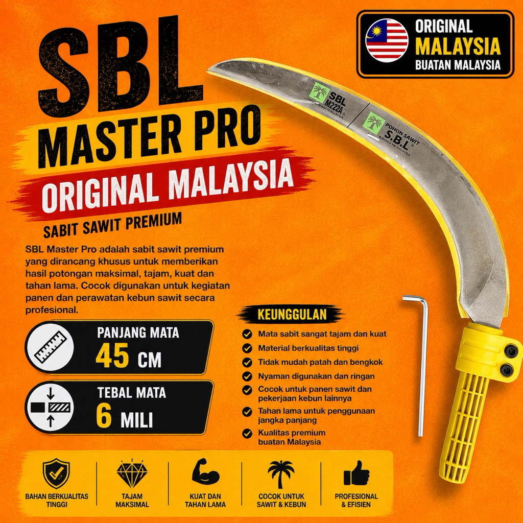 SBL MASTER PRO ORIGINAL MALAYSIA – SABIT SAWIT PREMIUM
