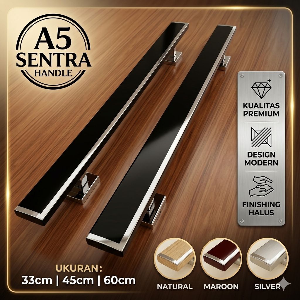 Handle pintu minimalis ukuran 80 cm dan 100 cm