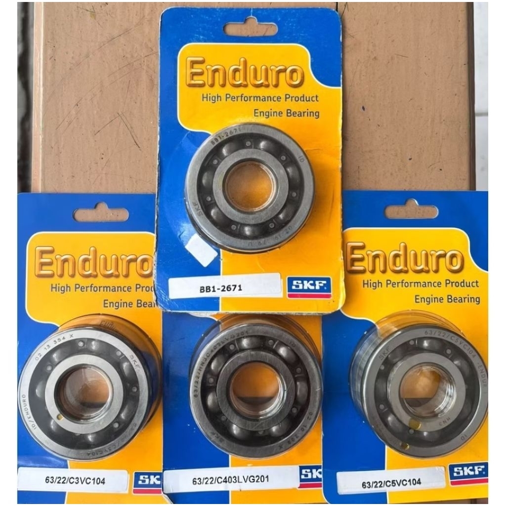 [ JAMIN ASLI ] BANTALAN BOLA SKF ENDURO ASKRUK SUPRA 125 63/22 BB1-3260 C3 C4 C5 BB1-2671 KERAMIK be
