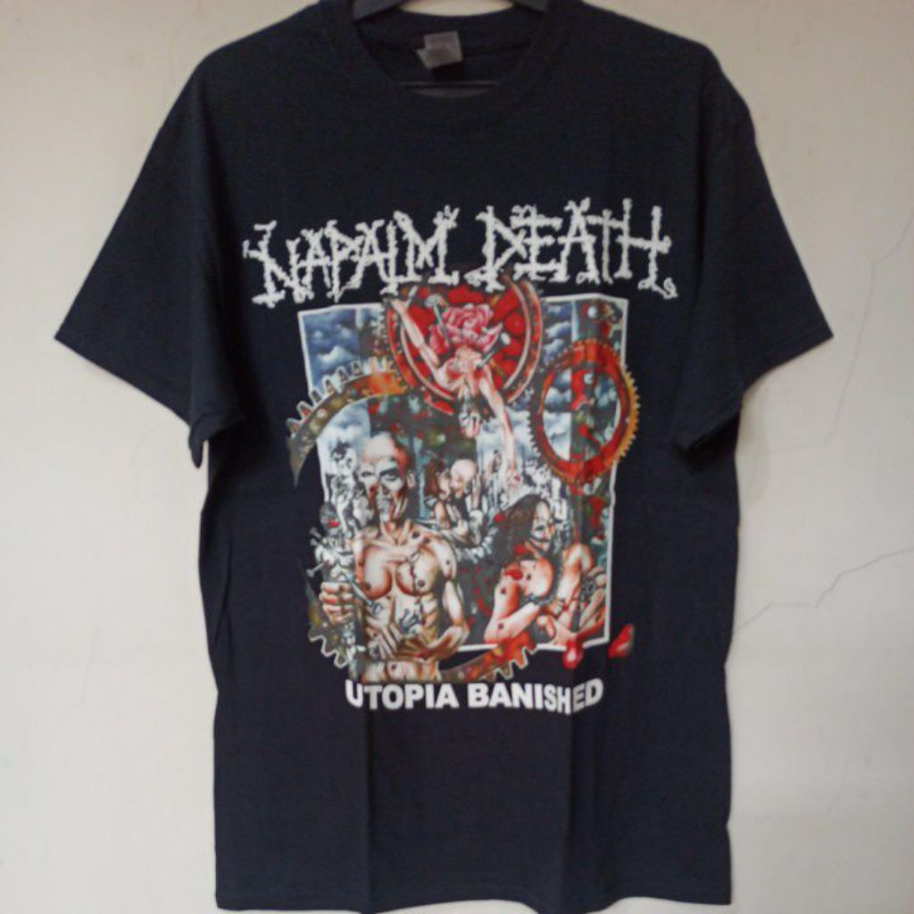kaos t-shirt NAPALM DEATH utopia banished