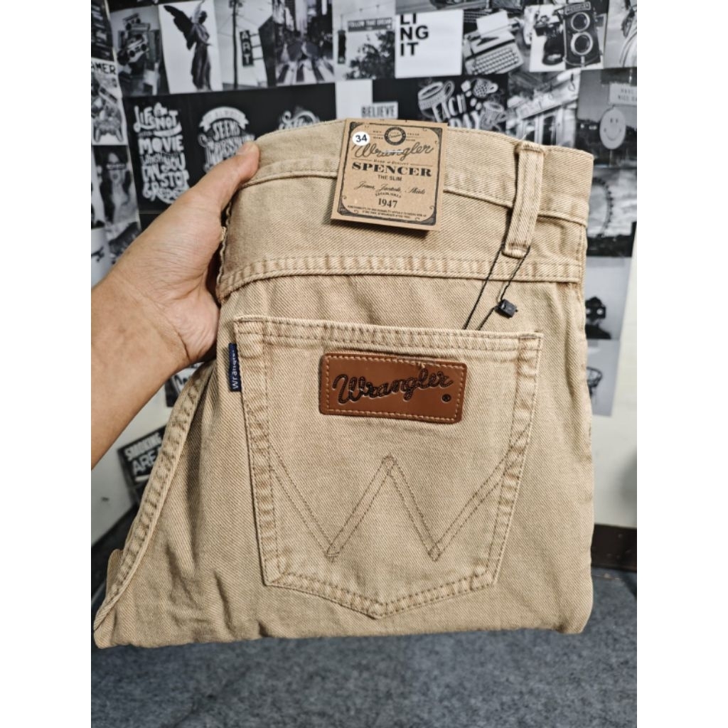Wengler Celana Jeans wrengler model standard reguler pria ukuran 28-38