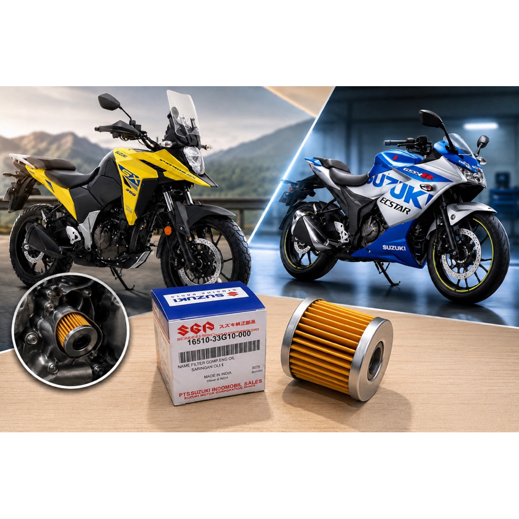 Filter Saringan Oli Suzuki V Storm 250 Gixxer 250 Original SGP