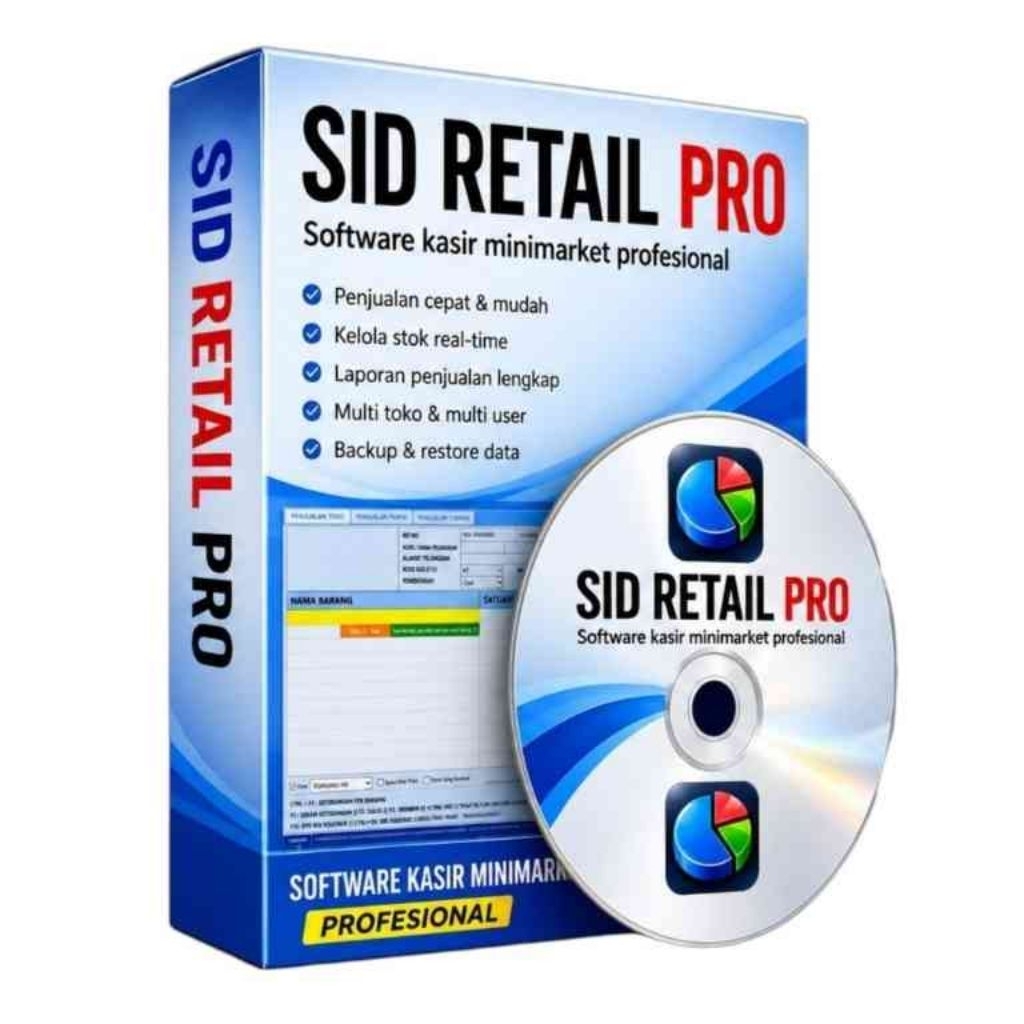 PROGRAM TOKO KASIR SID RETAIL PRO LEGAL RESMI