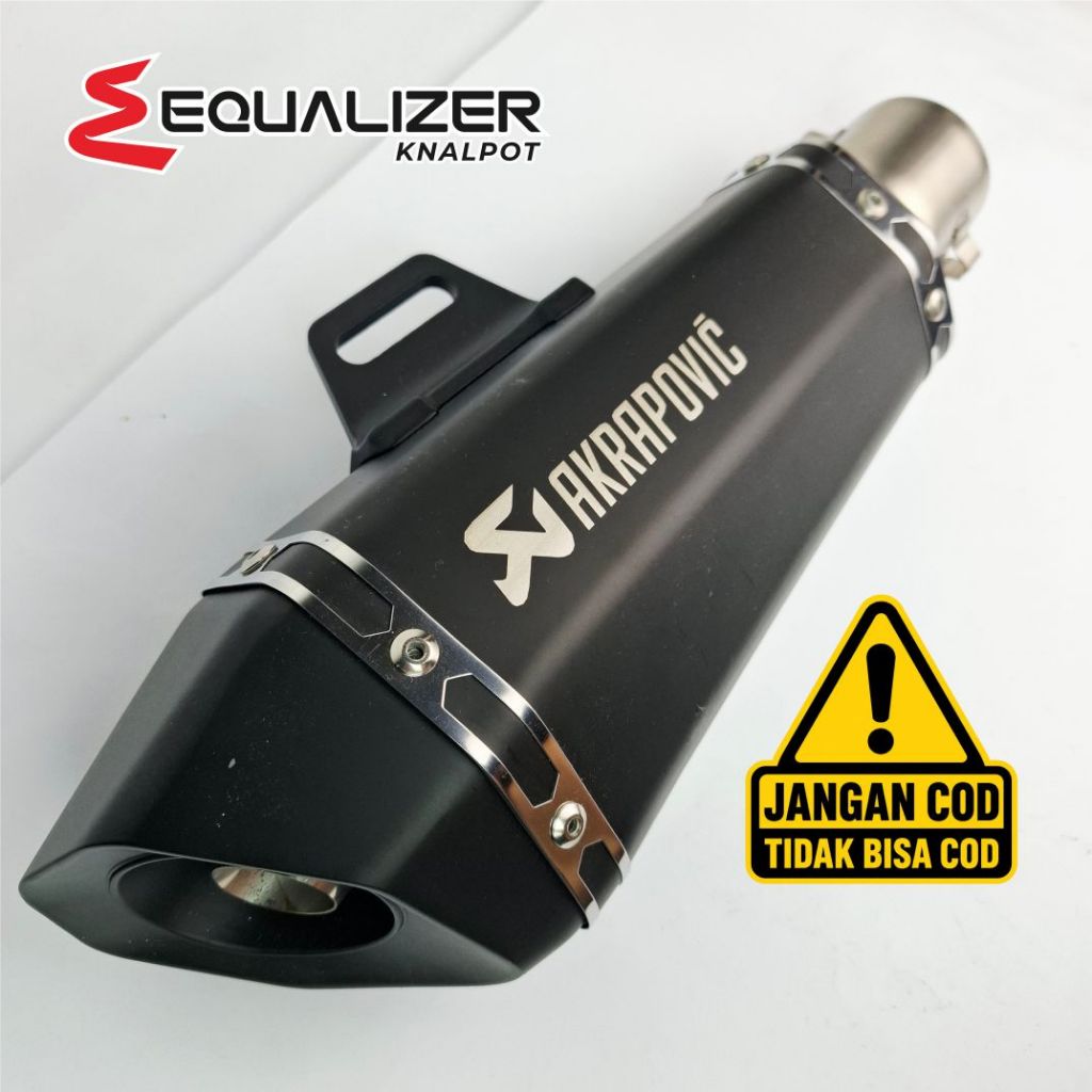 Knalpot Import Taiwan Knalpot Impor Taiwan Knalpot Taiwan Racing Akrapovic Conical Black Doff - Sile