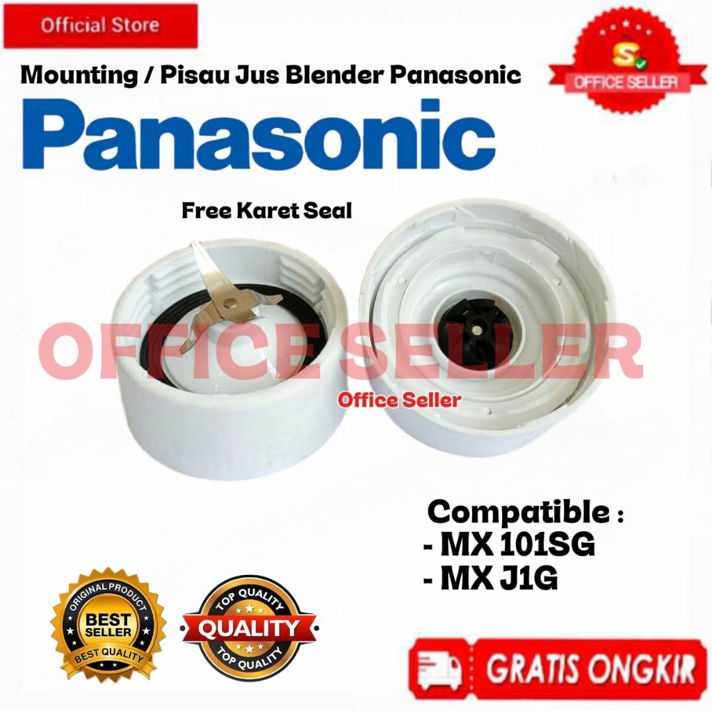 Mounting + Karet Seal Blender Panasonic / Mangkok Pisau Blender Panasonic MX 101 SG / MX J1G - Berku