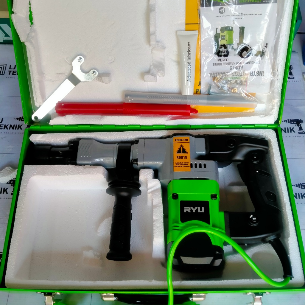 RYU MESIN BOBOK BETON TEMBOK RDH15 DEMOLITION HAMMER 1200W RDH 15