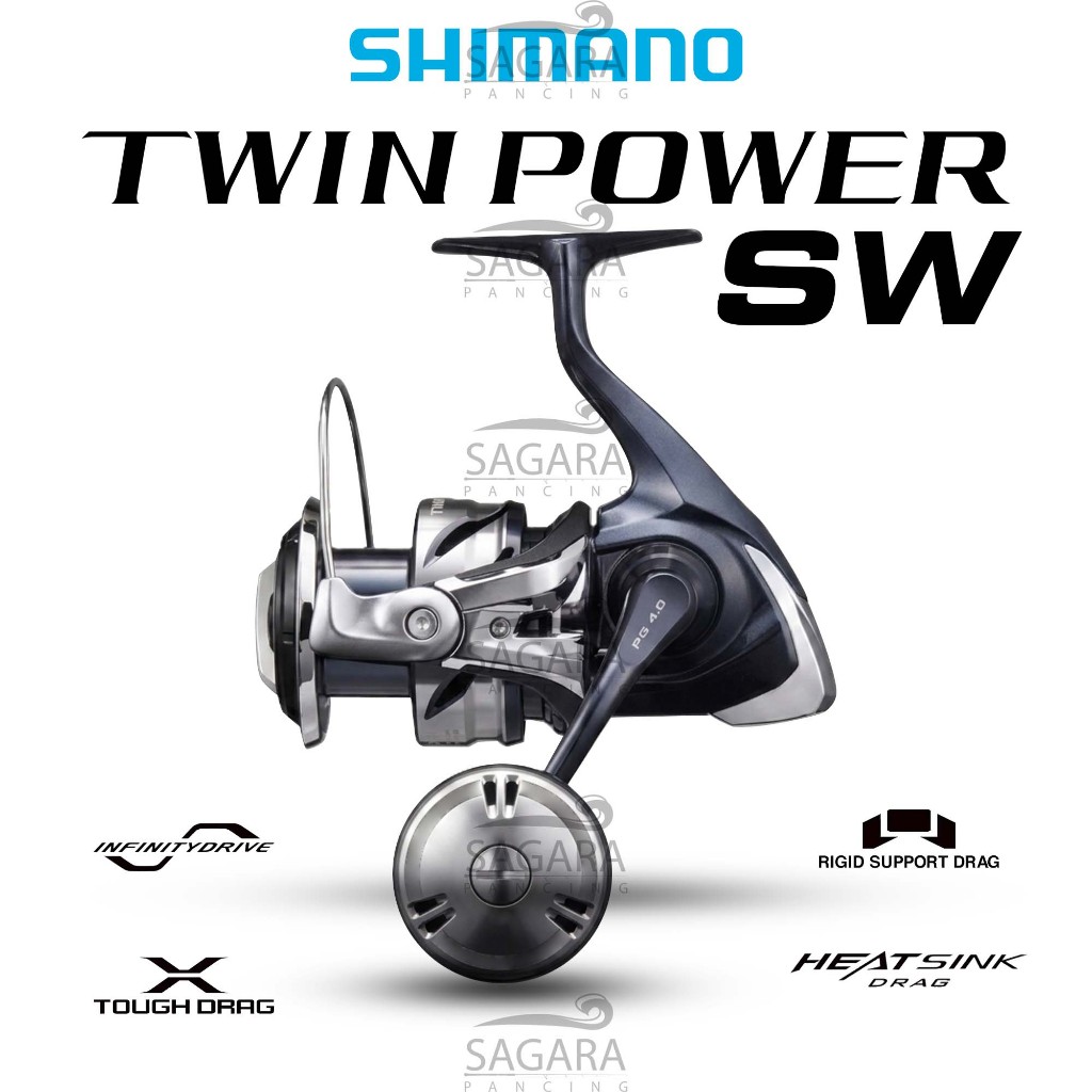 Reel Shimano Twin Power SW 2021 Resmi Bergaransi | Shimano Twin Power SW 2021 | Reel Pancing Spinnin