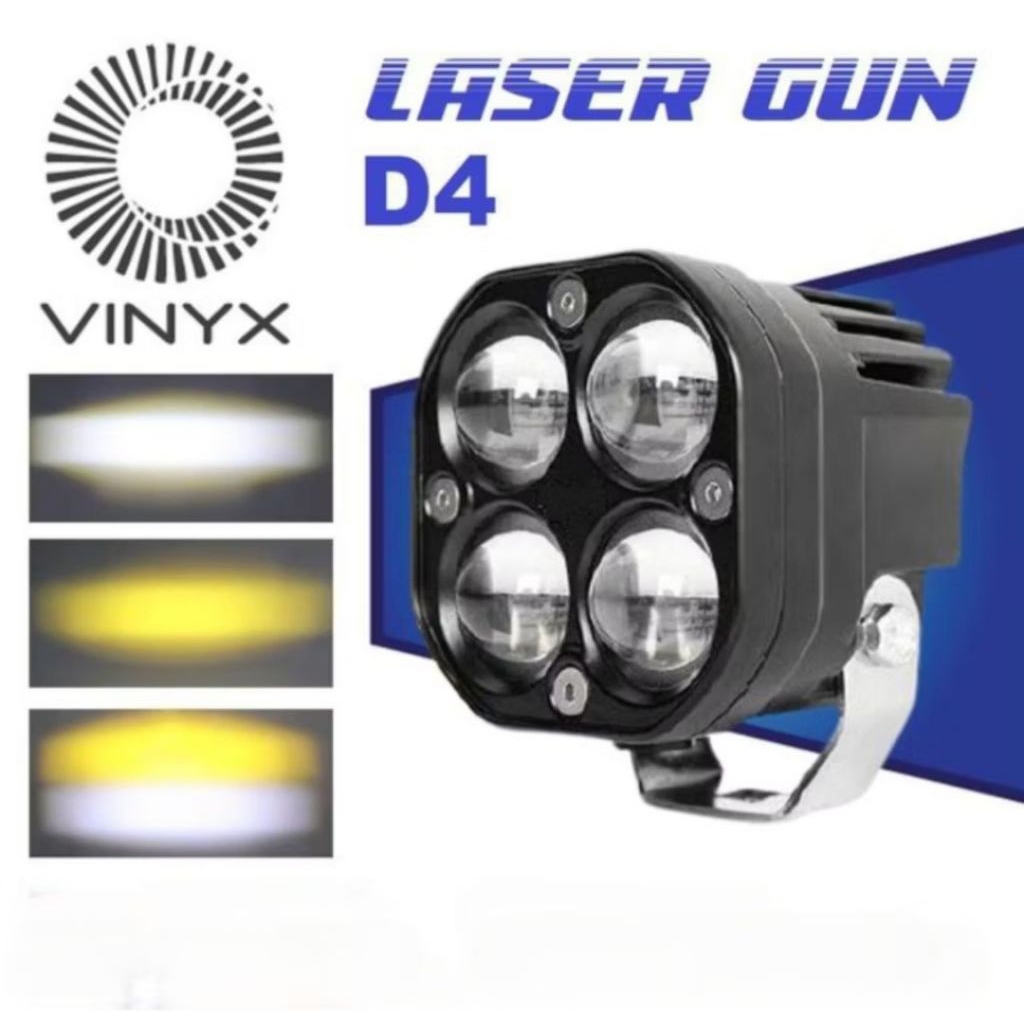 Lampu Tembak Led Sorot Laser Gun D4 Motor Mobil