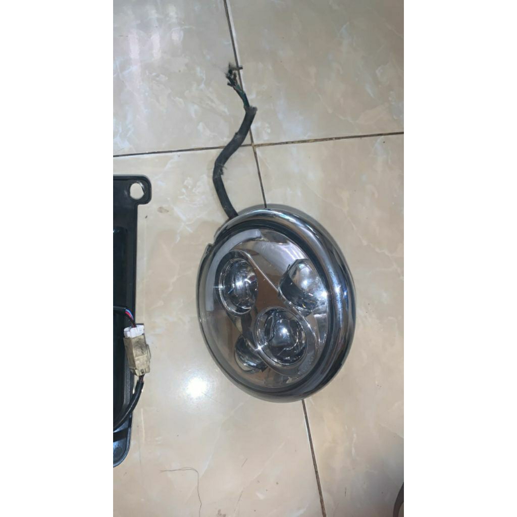 sparepart copotan harley davidson headlamp