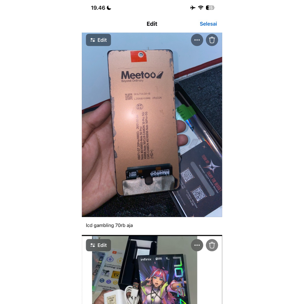 lcd infinix note 40 lokal