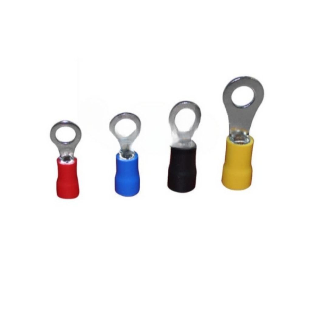 Kabel Skun RVS 2 - 6 Skun Kabel Ring 2.5mm M6 Isolasi