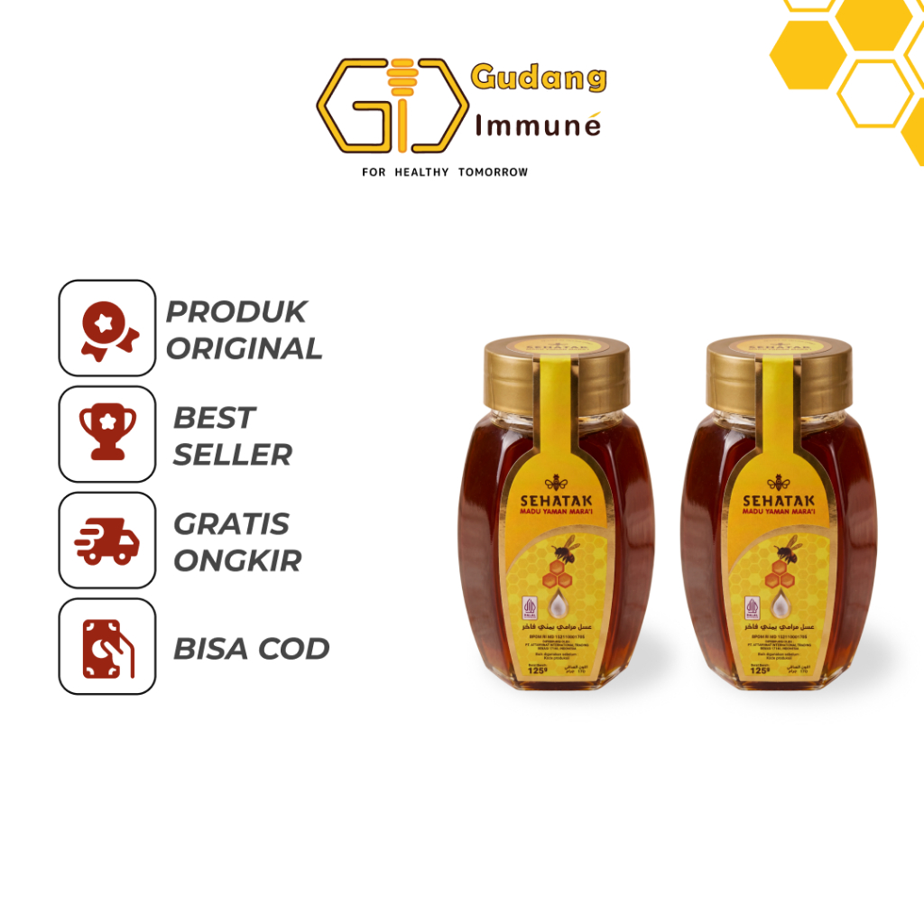 Madu Yaman Asli Premium | Madu Murni | Madu Marai | Gudang immune