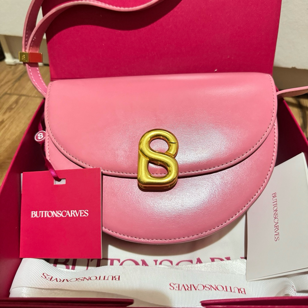 PRELOVED OLIVIA BAG MAGENTA BUTTONSCARVES LIKE NEW