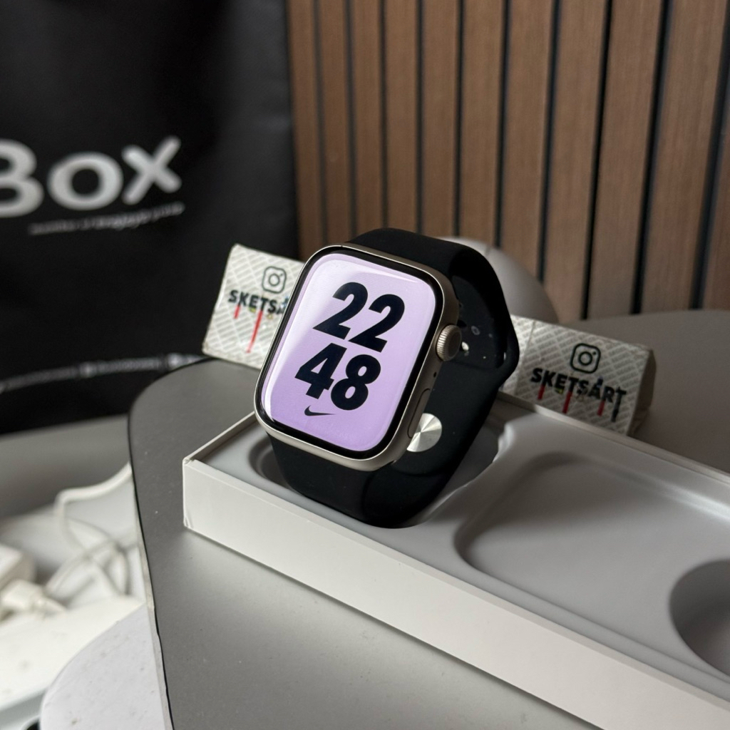Apple Watch Series 8 45mm Starlight iBox iwatch Battery Health 89%