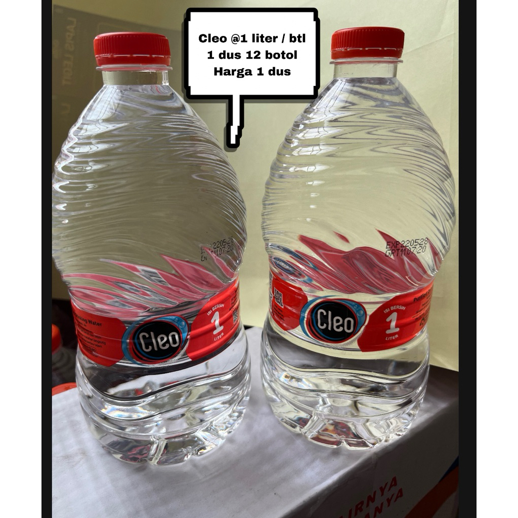 air mineral CLEO @1 liter 12 botol per dus