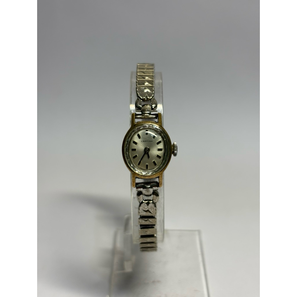 Jam Certina Ladies 14K White Gold Plated