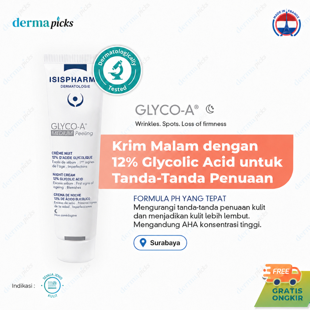Glyco-A Medium Peeling ISISPHARMA - Glycolic Acid peeling wajah