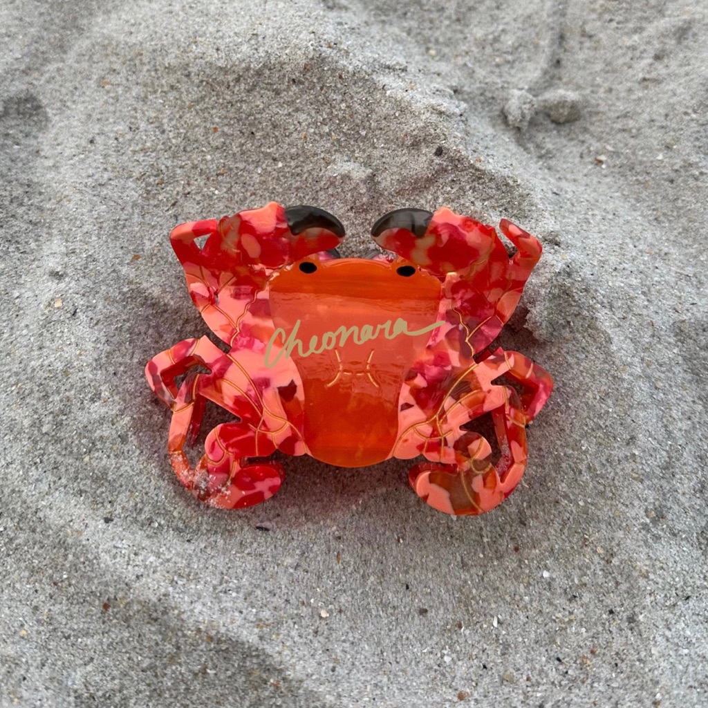 Cheonara - Premium King Crab Hair Claw Clips / Luxury Cute Crab Hair Claws / Jepitan Rambut Bentuk H