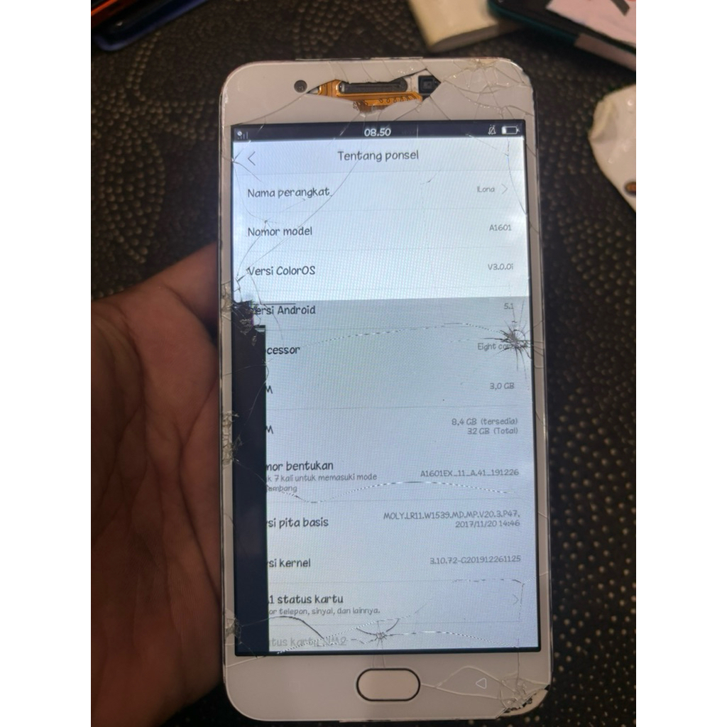 OPPO F1S Ram 3/32 minus lcd & tombol