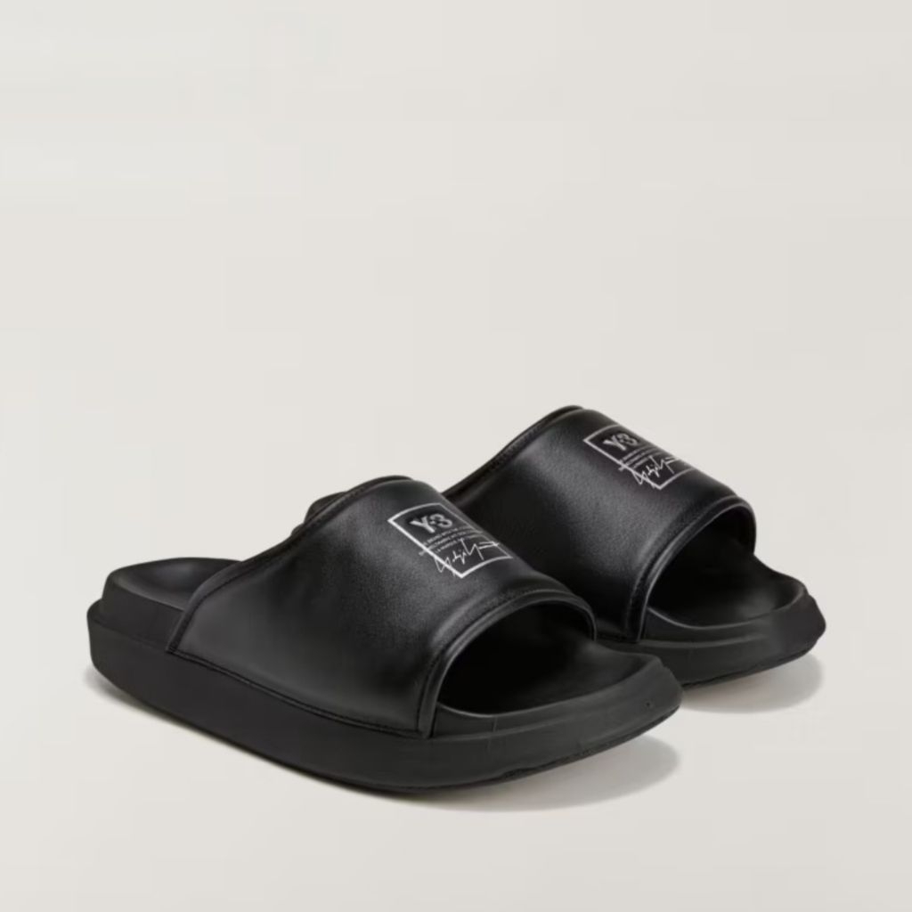 ADIDAS Y-3 SLIDE SANDAL BLACK BLACK - UNISEX SANDALS ORIGINAL