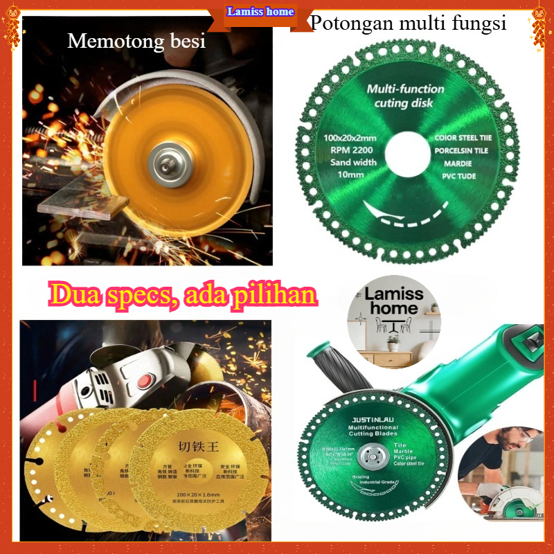 Pisau Gergaji Pemotong Multifungsi 6 In 1 Mata Gergaji Mata Gerinda Besi Gerind Kayu Gerinda Keramik