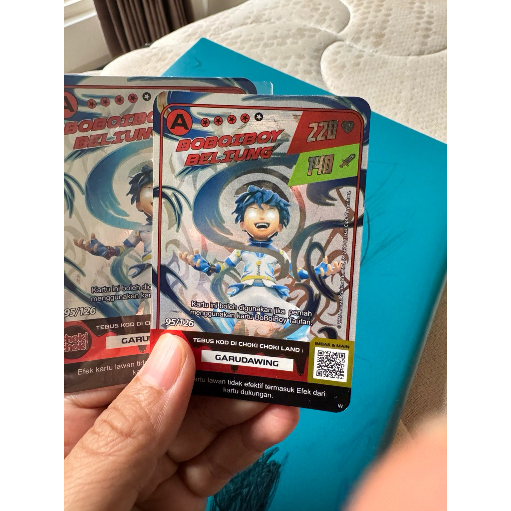 Kartu Boboiboy Beliung Monsta galaxi