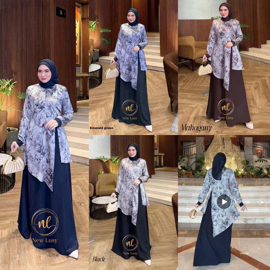 HASEENA 0109 NEW LUSY M-XXXL  DRESS GAMIS MODE TERBARU TERLARIS BEST SELLER VIRAL ORIGINAL