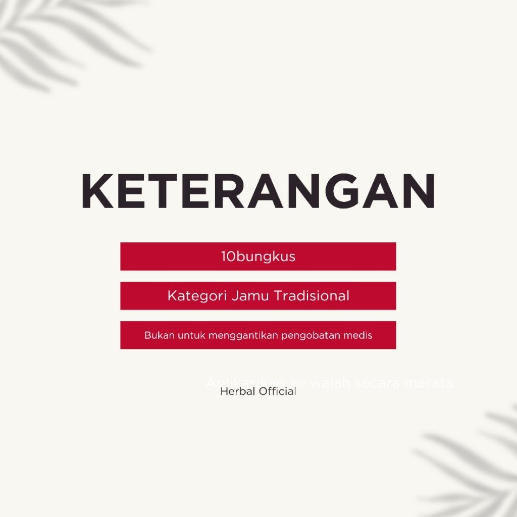Herbal Tradisional - J4ckBand Merah
