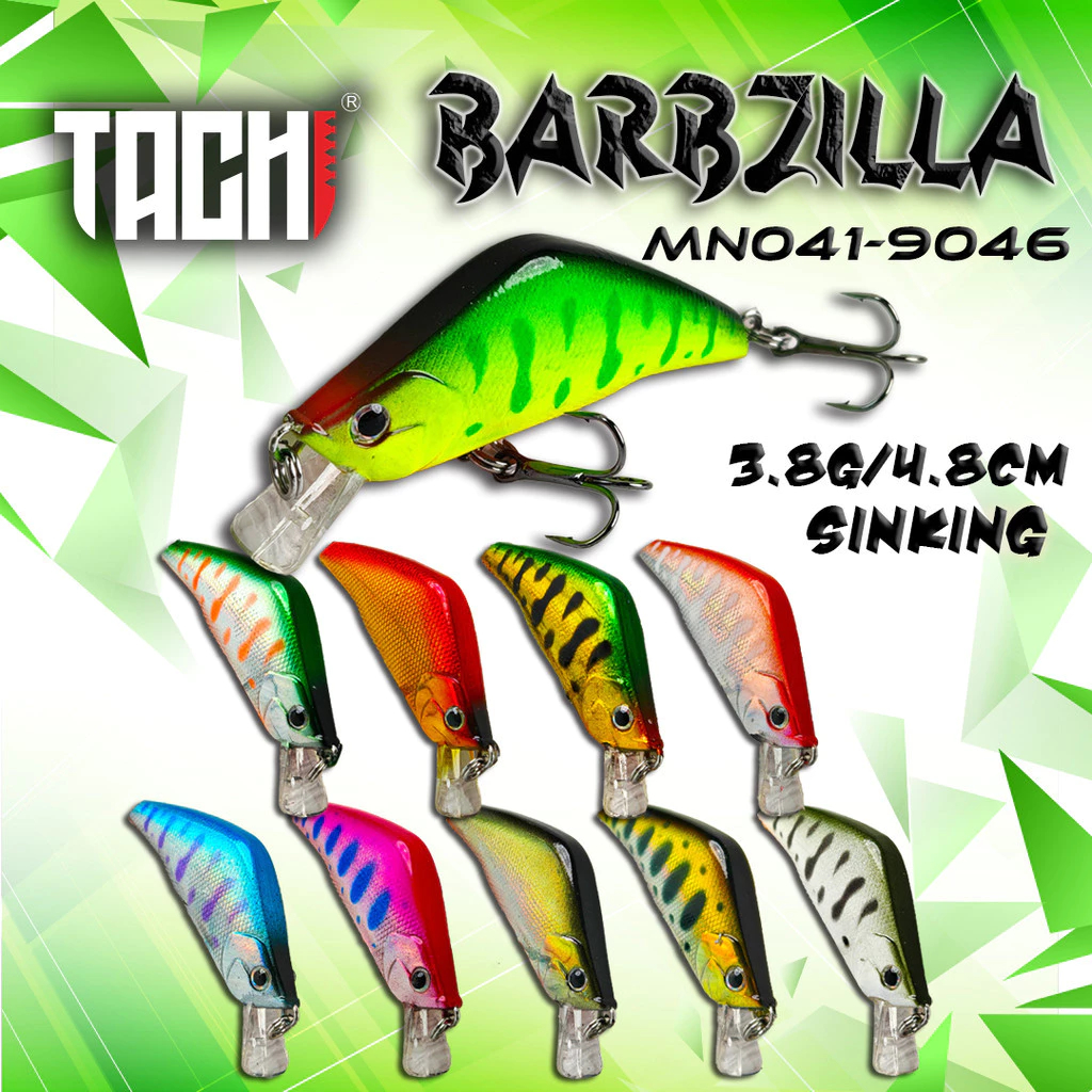Tachi Barbzilla | Umpan Casting | lure casting | Minnow | Mini Minnow | Umpan peacock bass | umpan h
