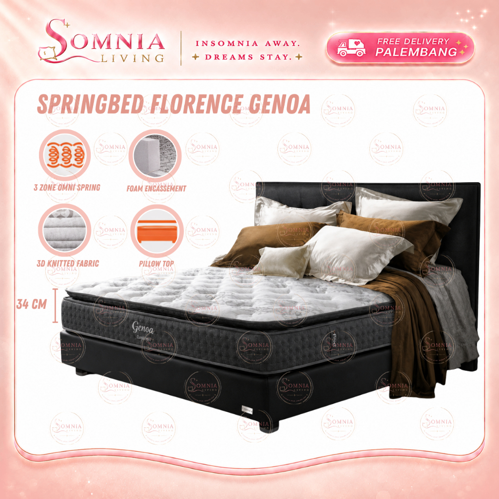 Springbed Florence Genoa | Springbed Kasur Matras Florence Murah Palembang | Furniture Murah Palemba