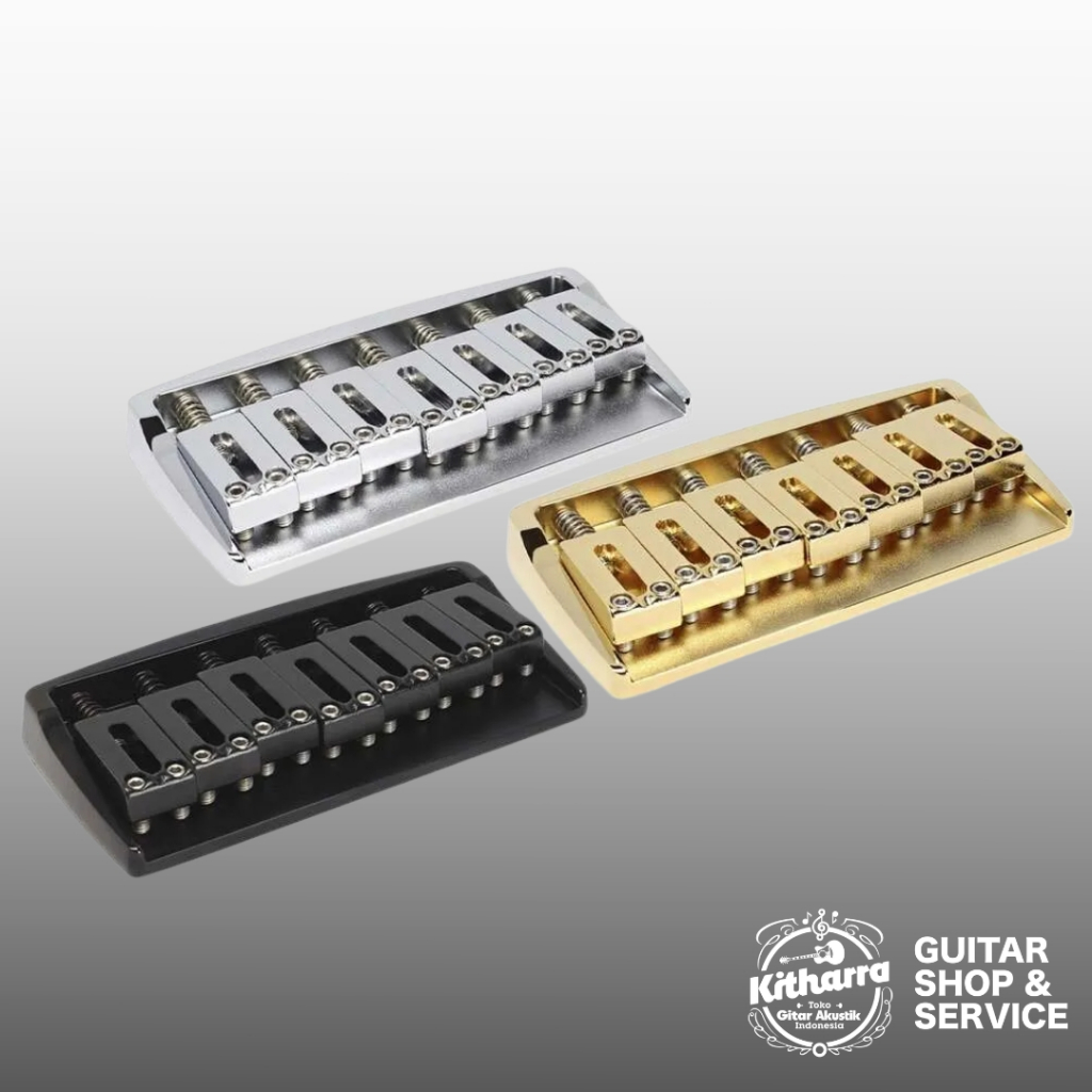 Gotoh 510FX-7 7-String Fixed Bridge for 7-String | Electric Guitar Bridge | Made in Japan