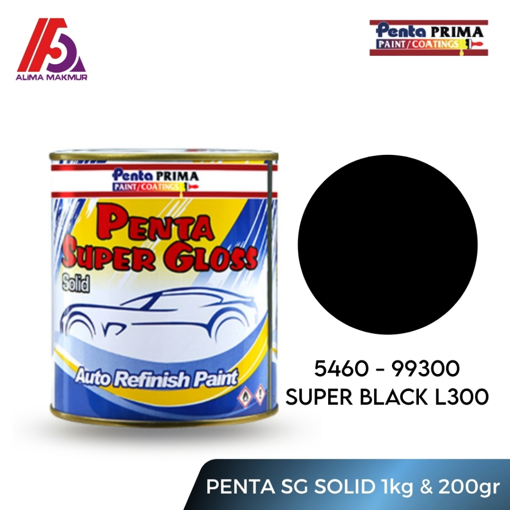 Penta Super Gloss 99300 Super Black L300 1kg dan 200gram / Super Black Penta / Penta Super Black L30