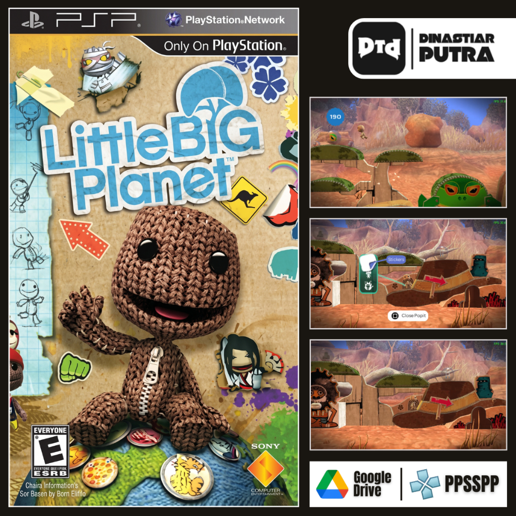 Game PSP Little Big Planet - Format ISO Siap Main (Google Drive)