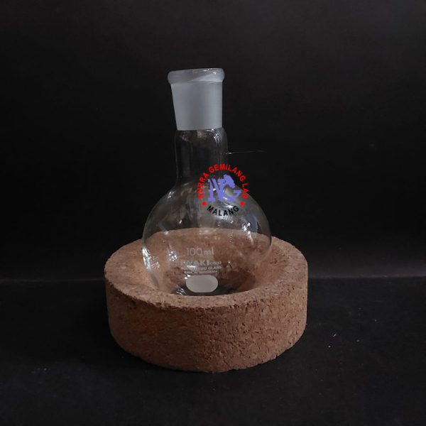 Boiling Flask 100 ml Iwaki Round Bottom | Labu Didih Iwaki 100ml Alas Bulat