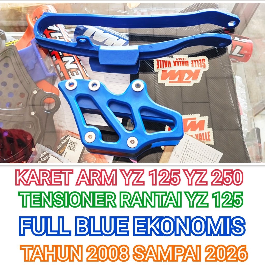 Karet Arm & Tensioner Rantai YZ 125 YZ 250 BLUE