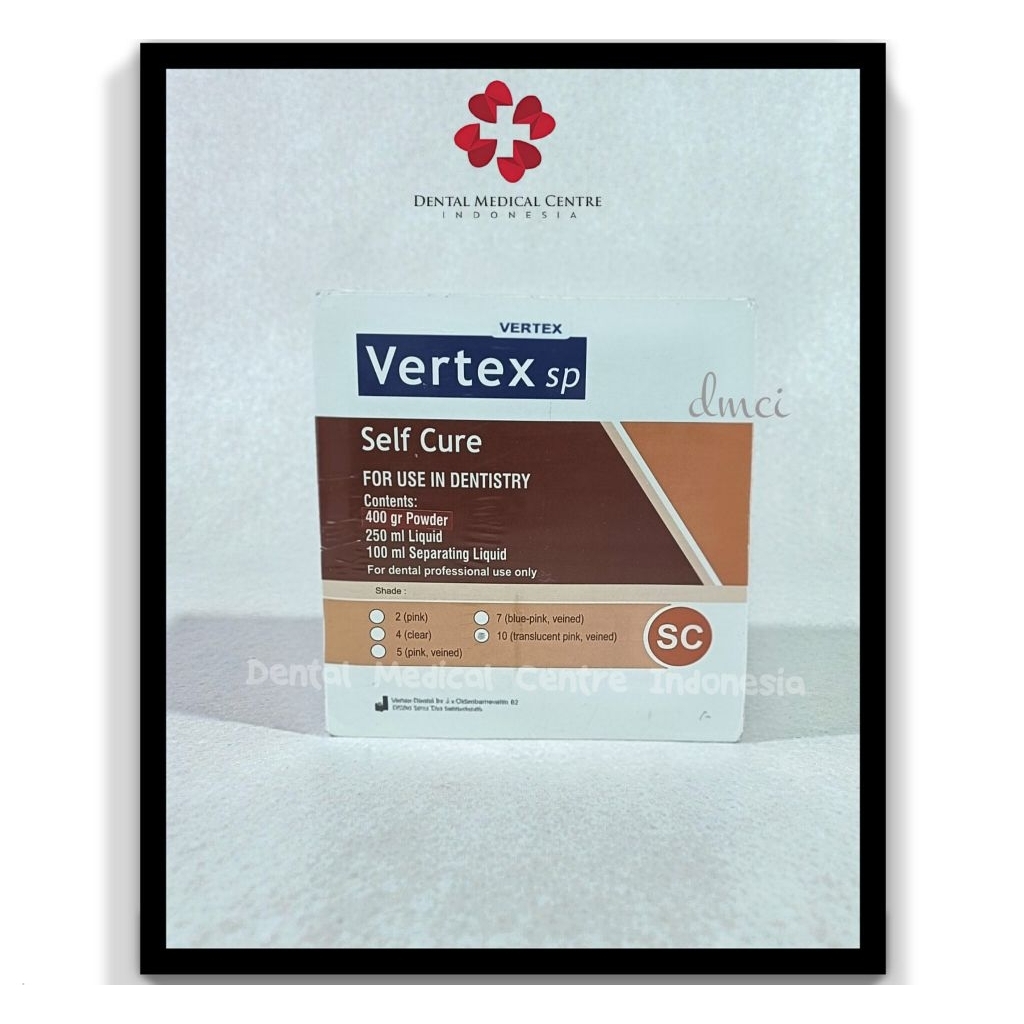 DMCI Bahan Akrilik Vertex Self Cure/ Vertex Set Self Cure/ Powder Liquid Vertex/ Minyak Powder Verte