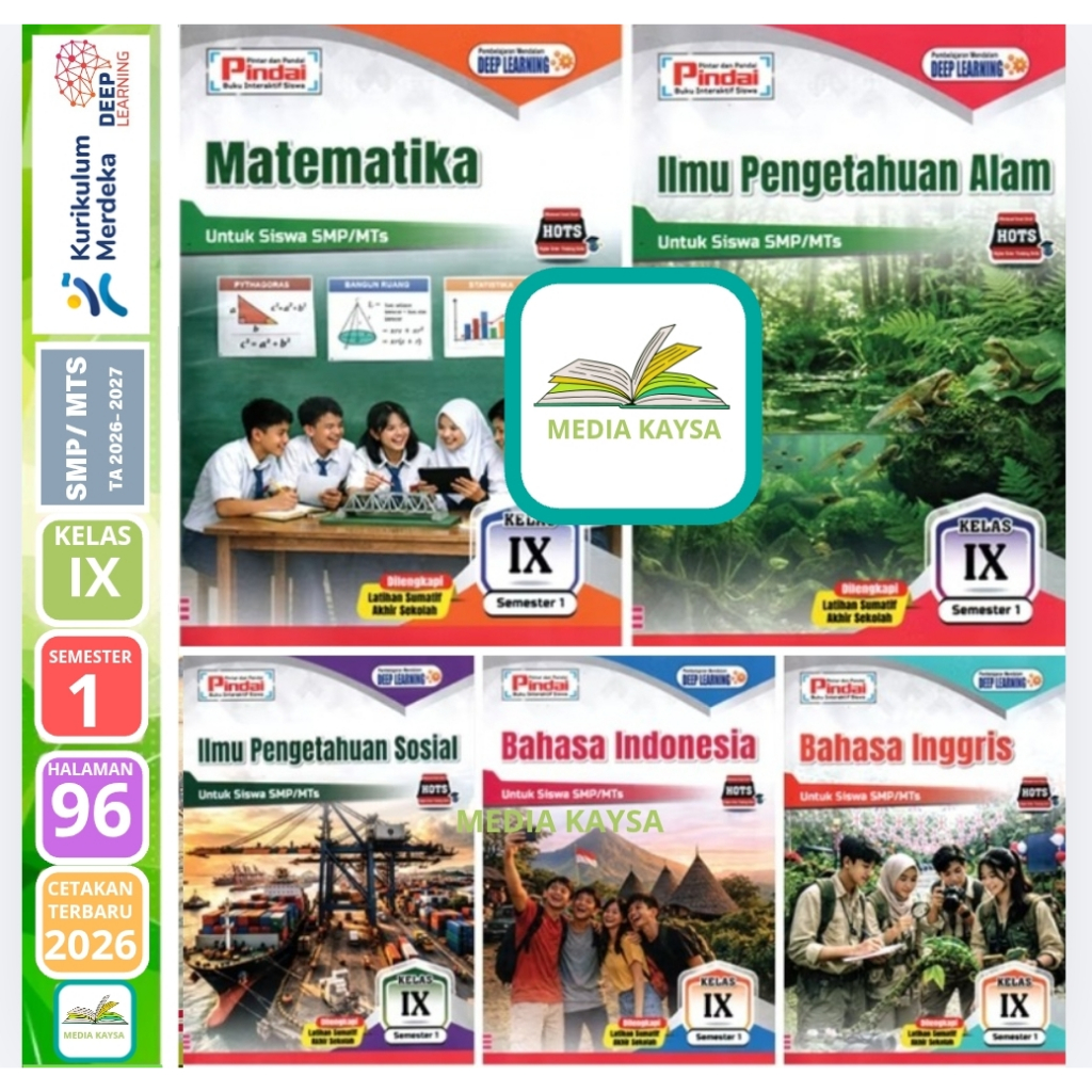 LKS Pindai SMP/MTs Kelas 9 Semester 1 & 2 Kurikulum Merdeka CV. Arya Duta