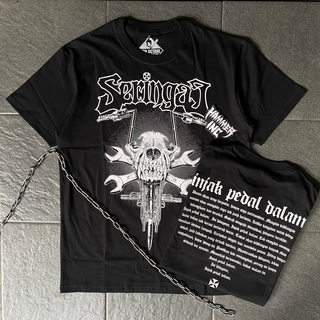 ORIGINAL KAOS BAND SERINGAI | WOLF SKULL RIDER