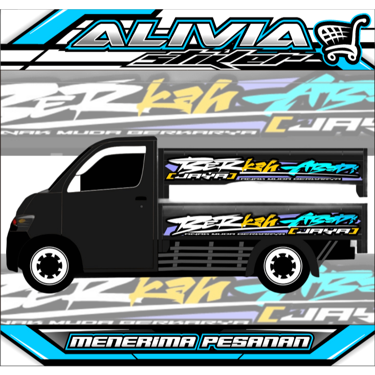 Stiker Bak Samping Pickup Grandmax - Stiker Variasi Grandmax - Tahan Air, Anti Luntur