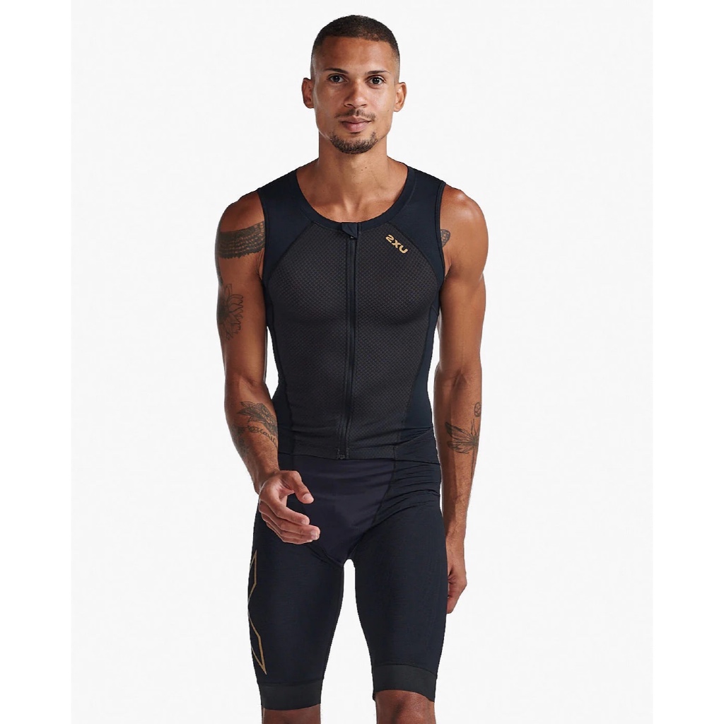 Ratu Diskon 2*U MCS Triathlon Suit MT6660d-BLK/GLD