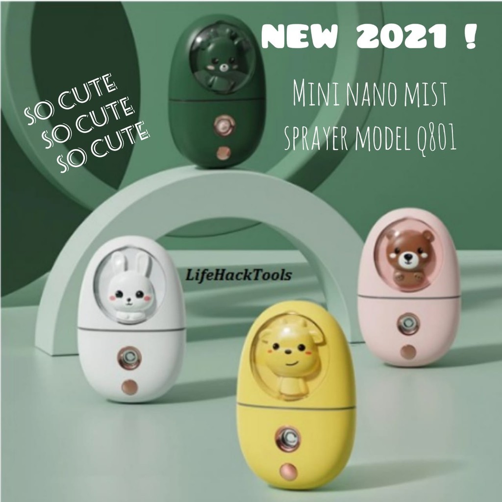 AL Cute Mini Nano Face Steamer 2021 35ML Spray Mist Sprayer MDL-Q801