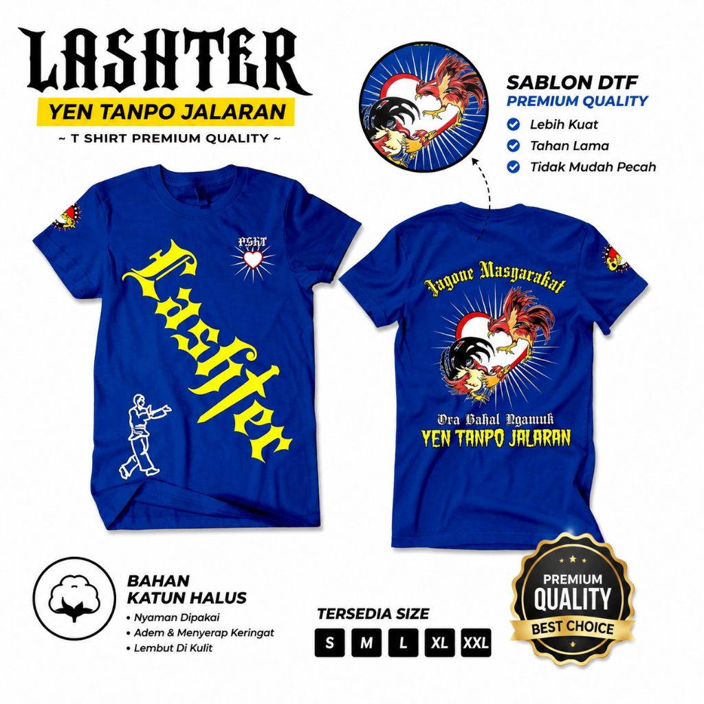 Terviral Kaos Lashter Vol 2 Jagone Masyarakat Kaos Lashter Kaos PSHT Kaos Terate Kaos Distro