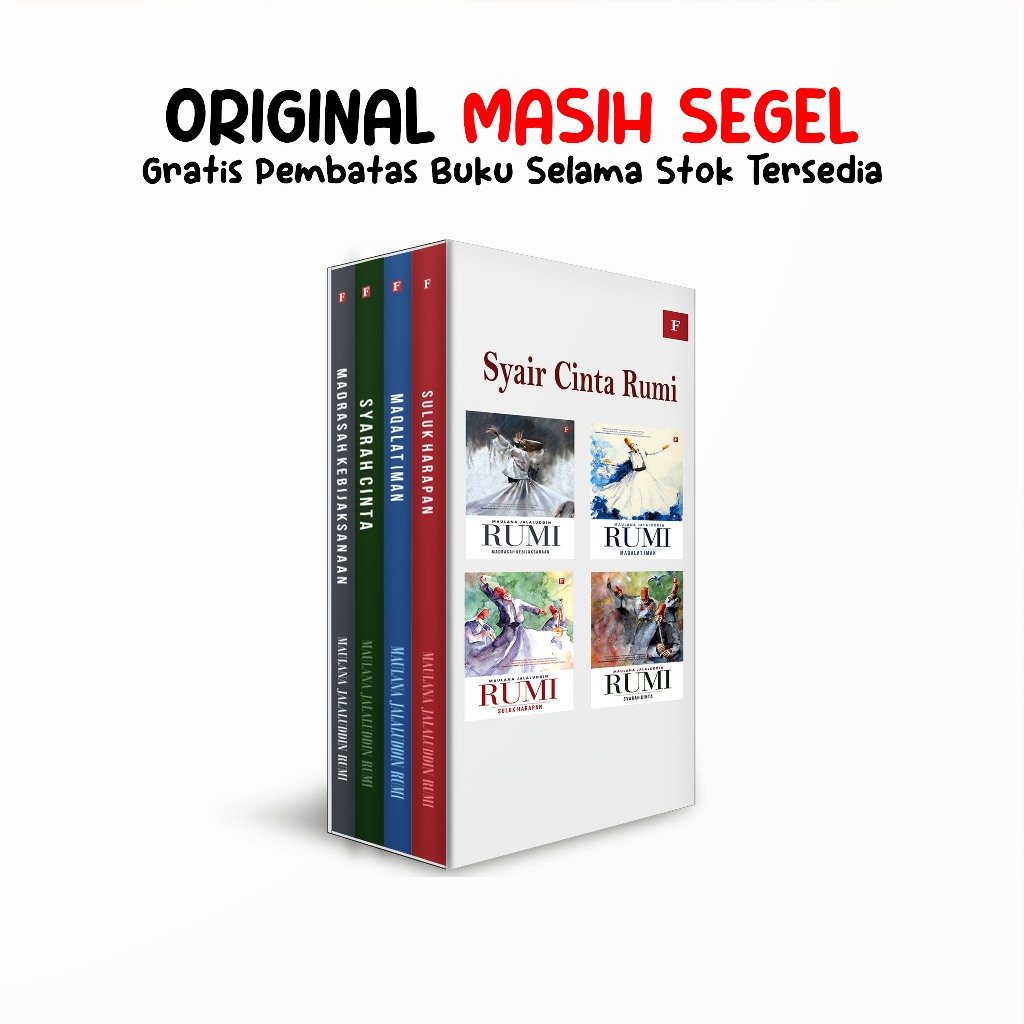 Buku Syair Cinta Jalaluddin Rumi : Madrasah Kebijaksanaan - Maqalat Iman - Suluk Harapan - Syarah Ci