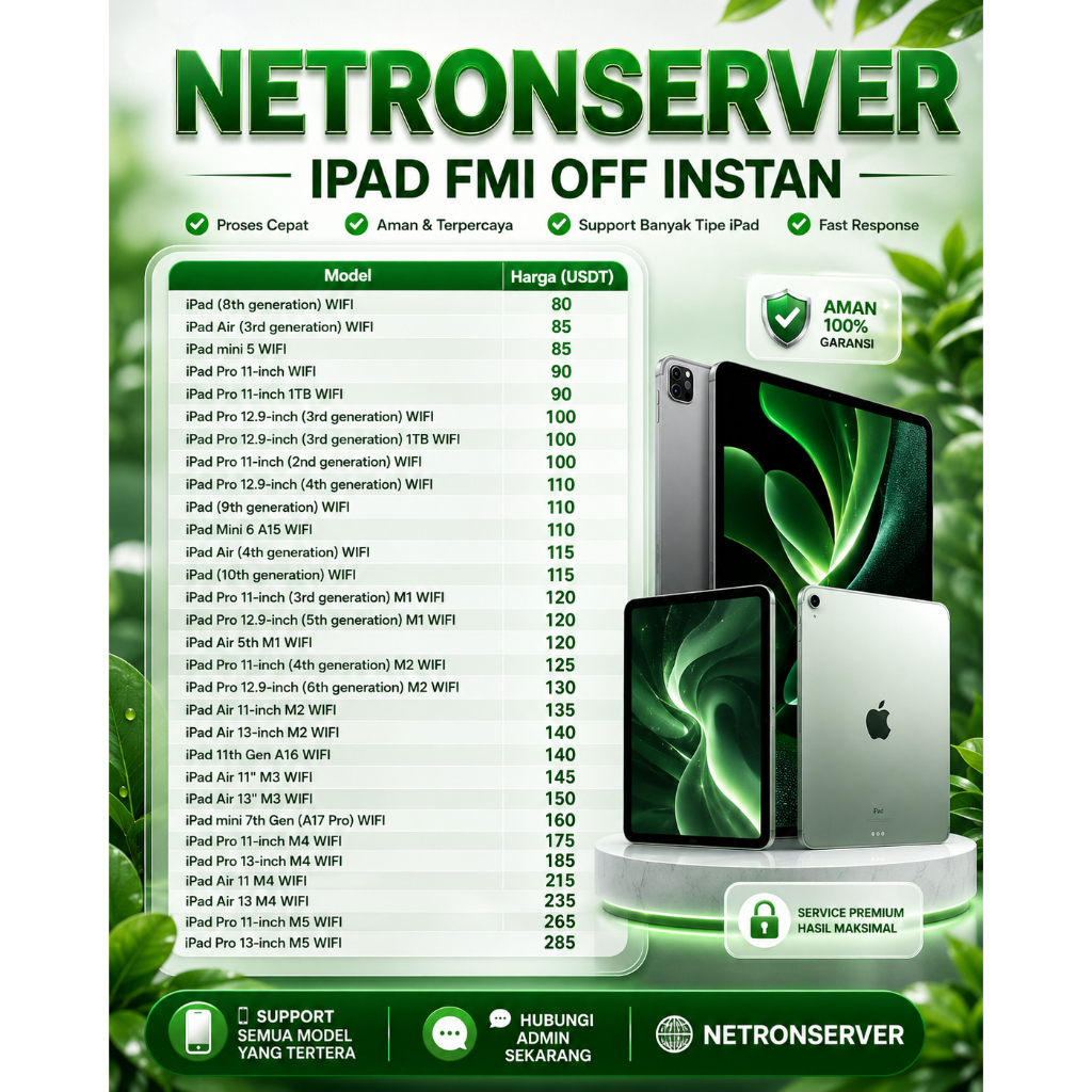 iPAD REGISTER AUTO FMI-OFF by SN
